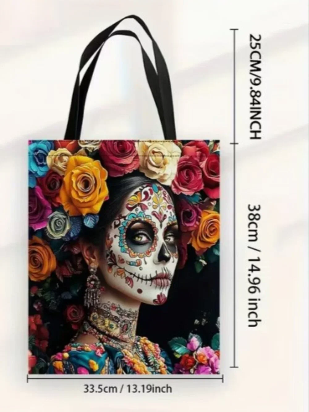 “Dia de los Muertos Day of the Dead” Tote Shopping Bag (BRAND-NEW & SO PRETTY!)
